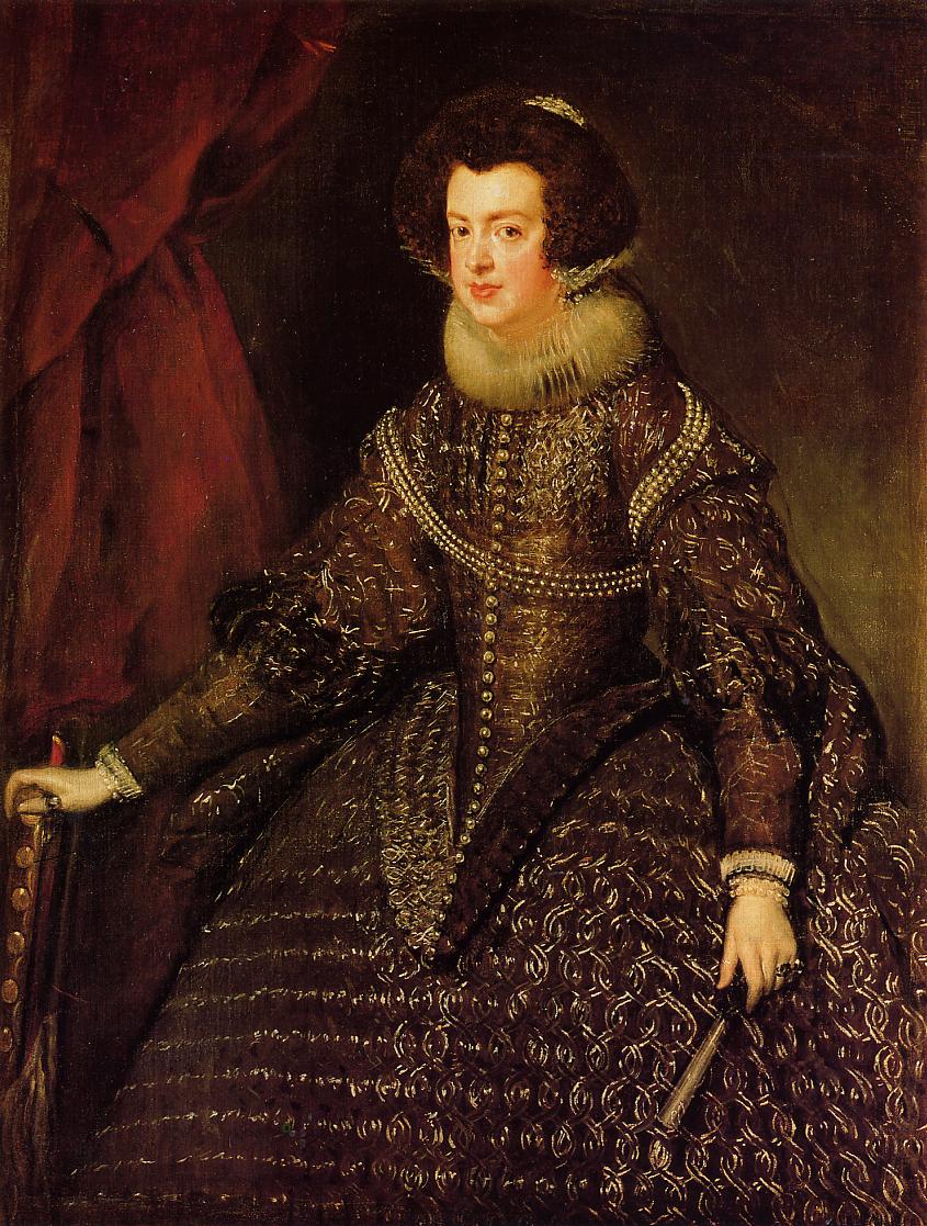 Queen Isabella Of Spain Wife Of Philip IV - Diego Velazquez - WikiArt ...