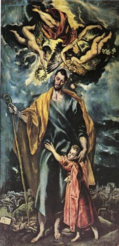 St. Joseph and the Christ Child - El Greco