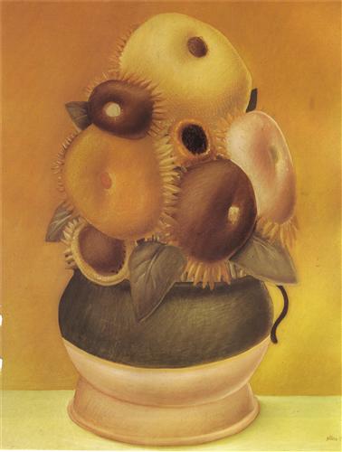 Sunflowers - Fernando Botero
