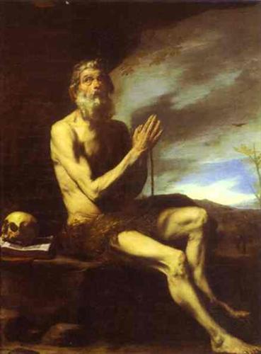 Jusepe de Ribera (1591-1652): Den hellige Paulus eremitten (ca 1650), Musée du Louvre i Paris