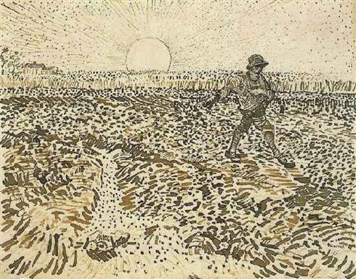 Sower with Setting Sun - Vincent van Gogh