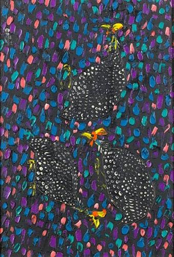 Guinea fowl - Walter Battiss - WikiArt.org