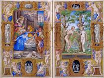 Nativity and Adam and Eve - Giulio Clovio