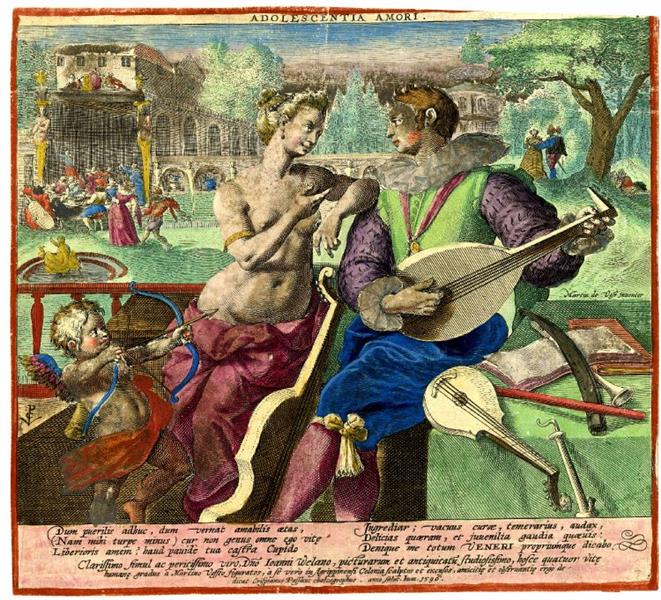 Adolescentia Amori, 1596 - Мартен де Вос