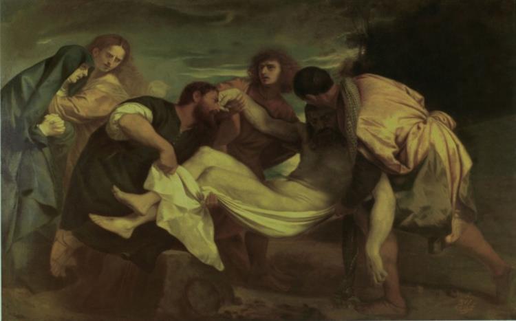 O Sepultamento de Jesus, 1898 - Kamal-ol-molk