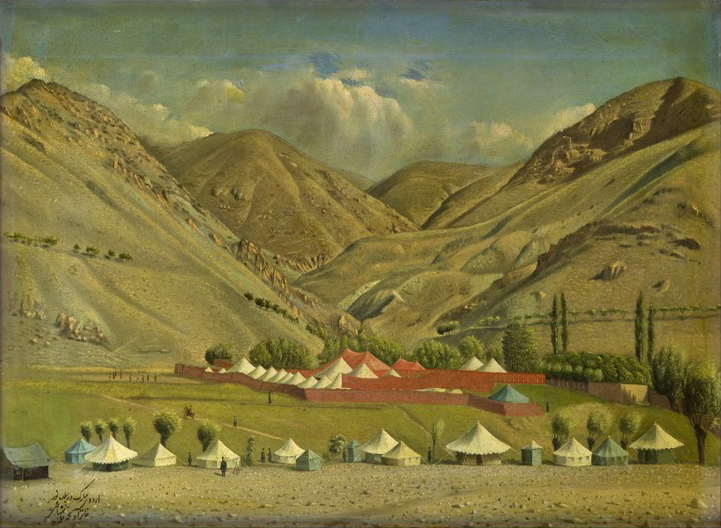 Camp kingdom in Baladeh, Mazandaran, 1886 - Камаль-оль-Мольк