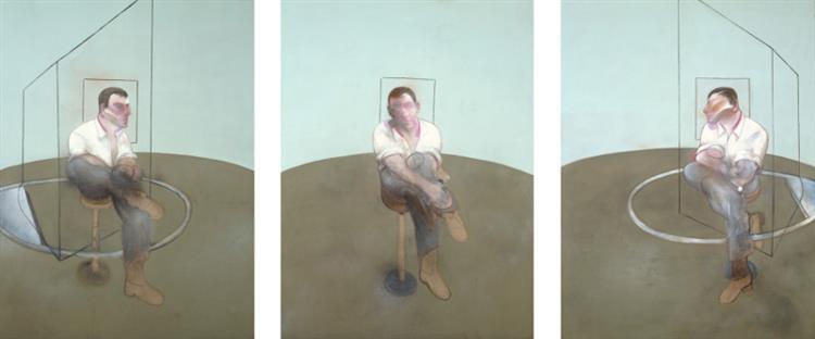 Three Studies for a Portrait of John Edwards, 1984 - 法蘭西斯‧培根