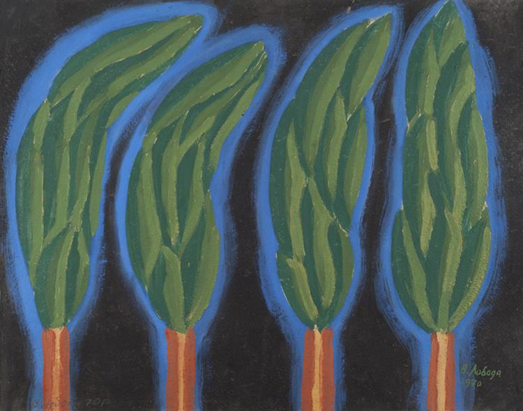 Four Poplars, 1970 - Volodymyr Loboda