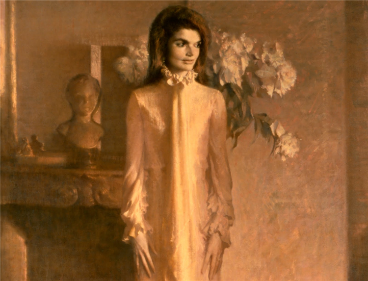 Jacqueline Bouvier Kennedy Onassis (Mrs. John F. Kennedy), 1970 - Aaron Shikler