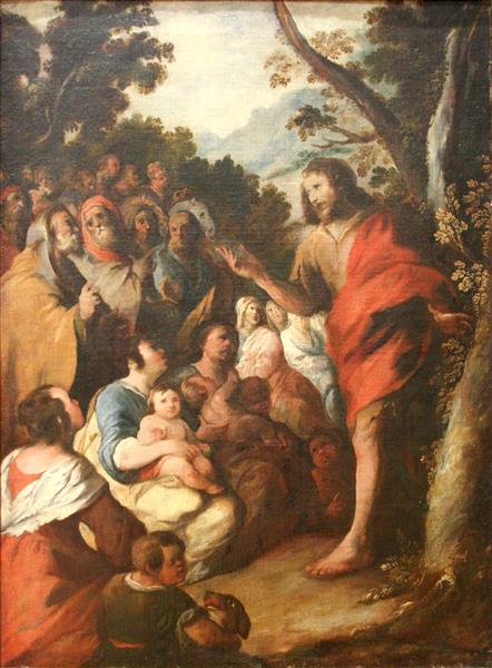 The Preaching of Saint John the Baptist - Francisco de Herrera le Vieux