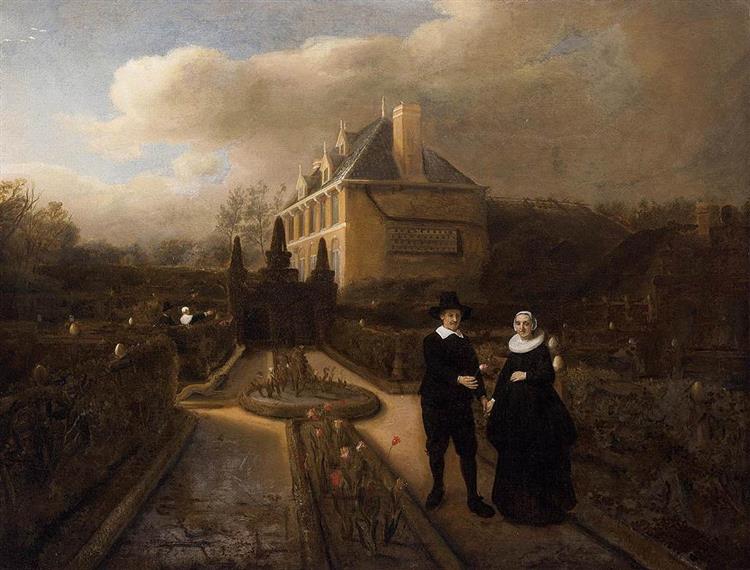 Johan Cornelisz Vijgeboom and His Wife, 1647 - Самюэл ван Хогстратен