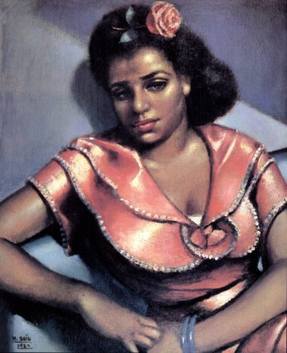 Girl with Blue Bracelets, 1950 - Mahmoud Saiid