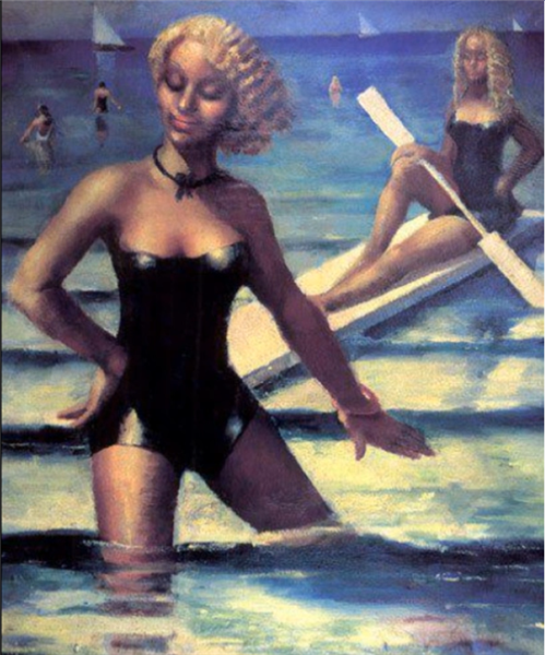 Women Swimming, 1932 - Mahmoud Saiid