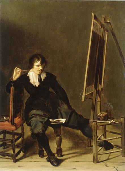 Smoking Painter - Pieter Codde