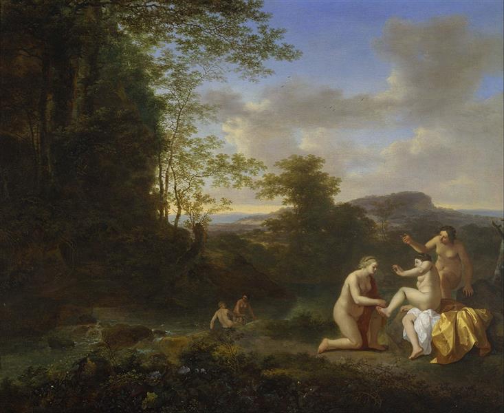 Landscape with Nymphs - Ян Бот