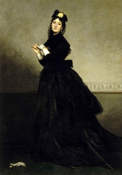 Lady with a Glove, 1869 - Каролюс-Дюран