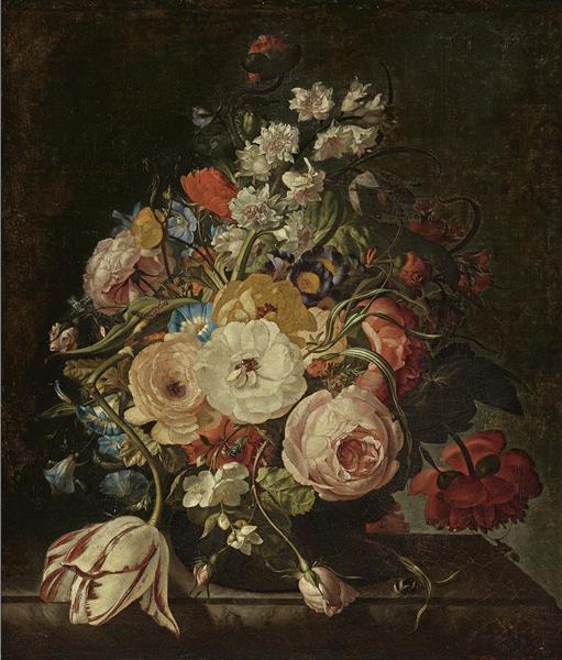 Flower Still Life, 1742 - Рахел Рюйш
