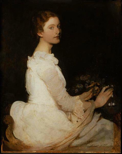 Girl in White (also Known as Margaret Greene), 1888 - Abbott Handerson Thayer