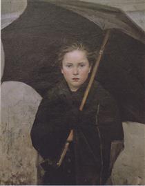 The Umbrella - María Bashkirtseff