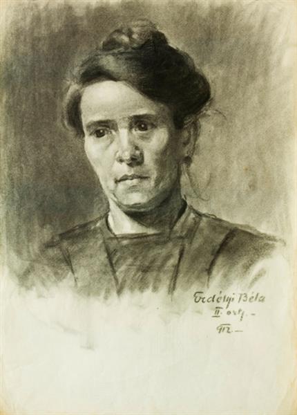 Female Portrait, 1912 - Адальберт Михайлович Эрдели