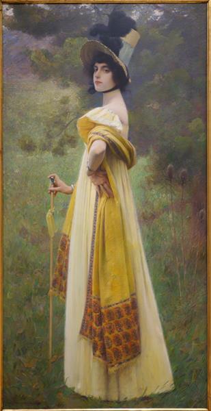 The Shawl, c.1900 - Чарльз Спарк Пирс