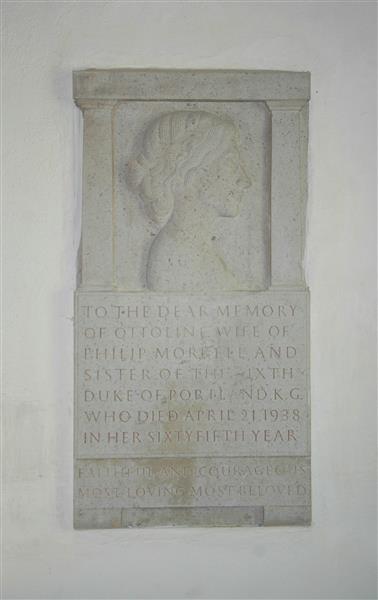 Monument in the South Aisle to Lady Ottoline Morrell - Eric Gill