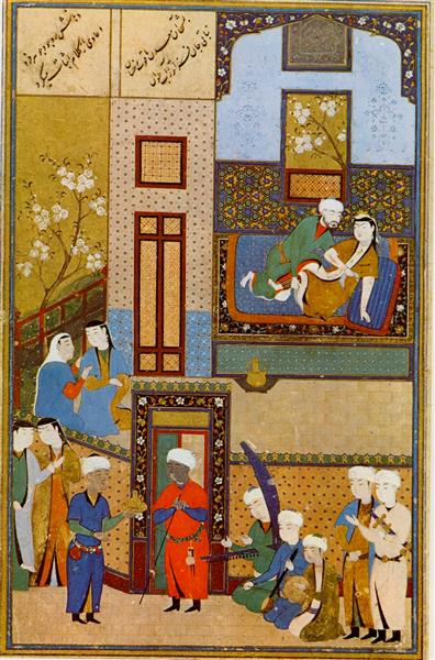 Mihr and Mushtari Marriage, 1523 - Кемаледдин Бехзад