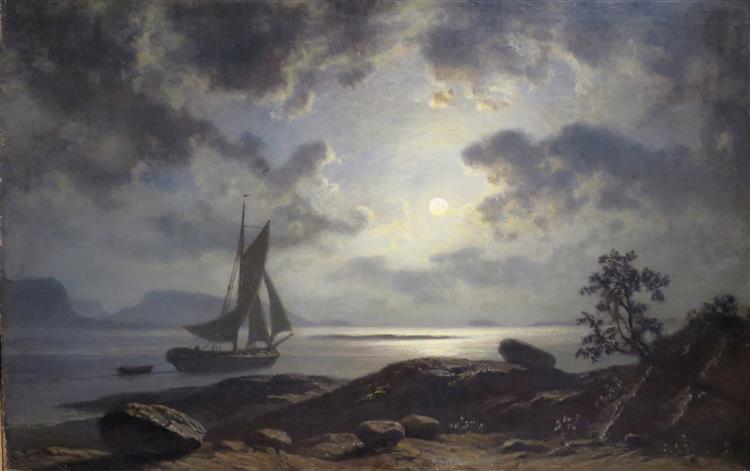 Moonlight, 1869 - Knud Baade