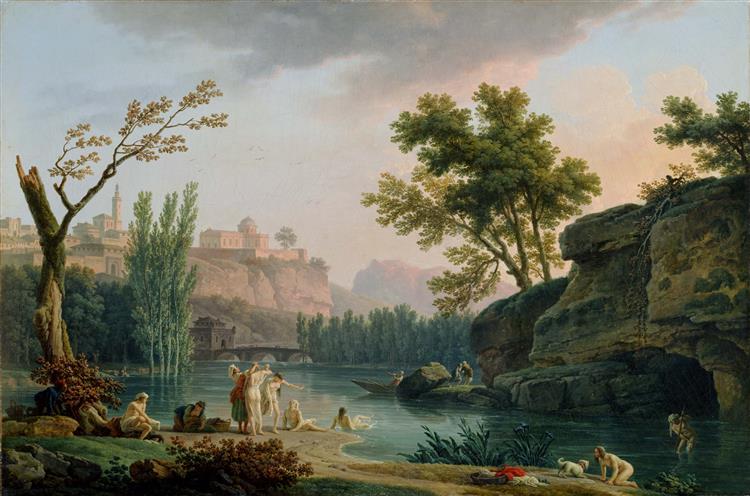 Summer Evening, Landscape in Italy, 1773 - Клод Жозеф Верне