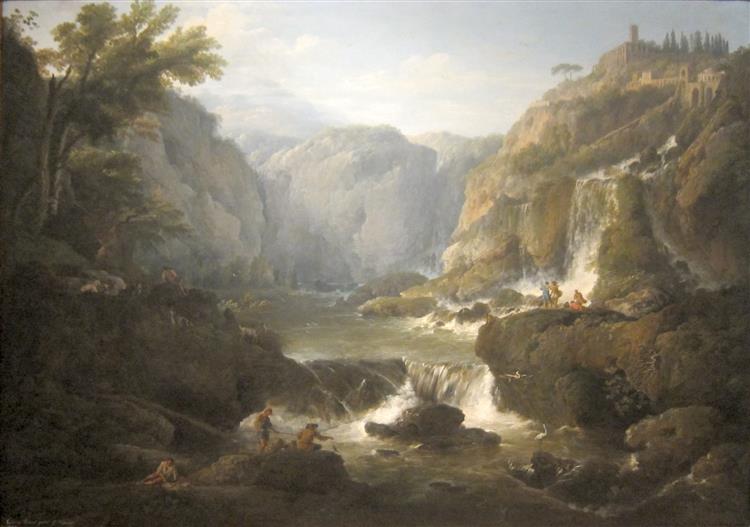 the Waterfalls at Tivoli, 1737 - Клод Жозеф Верне