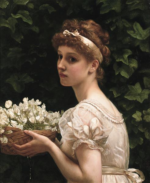 Pea Blossoms, 1890 - Edward Poynter