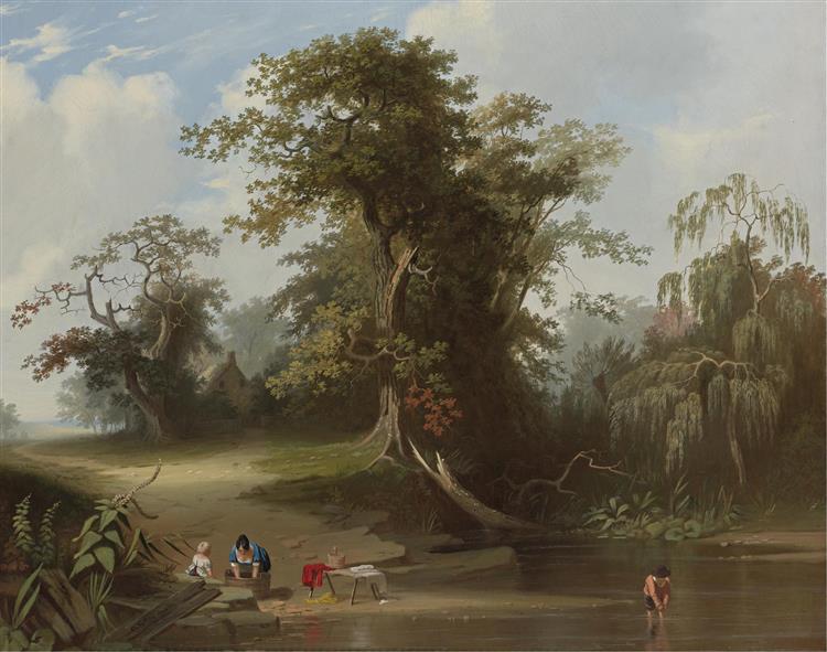 Rural Scene, 1845 - George Caleb Bingham