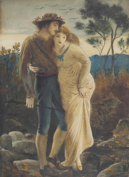 Pastoral Lovers, 1869 - Симеон Соломон
