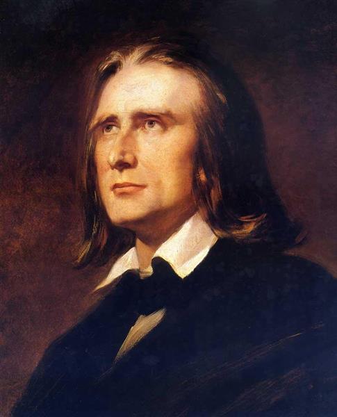 Portrait of Ferenc Liszt, 1856 - Вильгельм фон Каульбах
