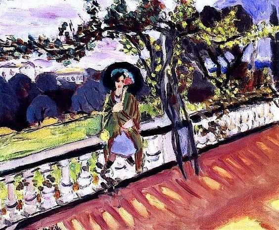 На терасі Парк Лісерб, 1921 - Анрі Матісс