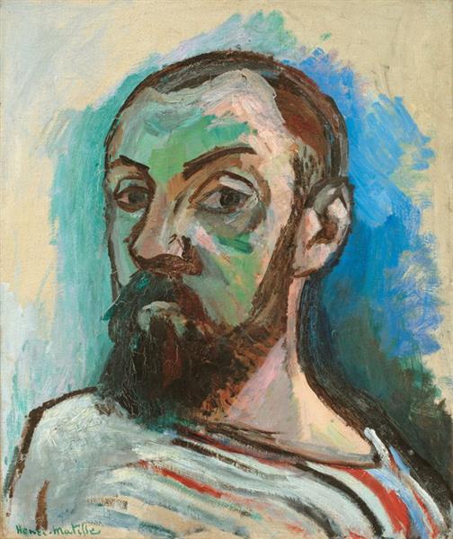 Self-Portrait in a Striped T-Shirt, 1906 - Henri Matisse