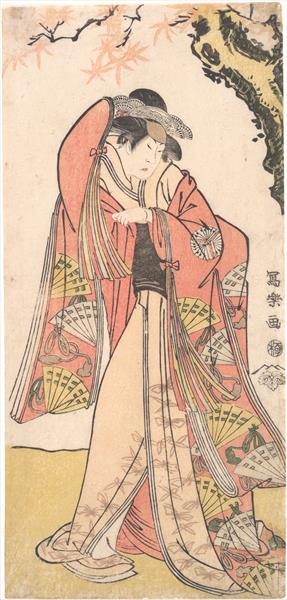 Actor Sakakiyama Sangorō II as Princess Odae, Daughter of Michinaga in the Play Otokoyama Oedo No Ishizue, 1794 - 東洲齋寫樂
