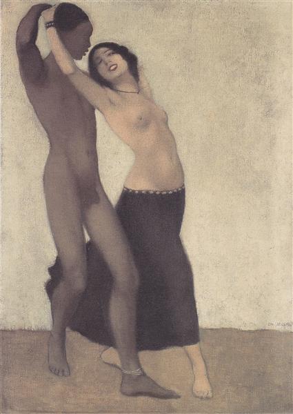 Neger Und Tänzerin, 1903 - Otto Mueller