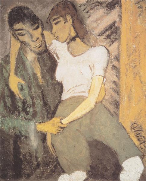 Zigeunerliebespaar, 1916 - Otto Mueller