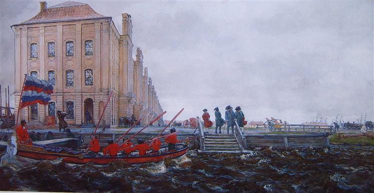Early 18th Century Petersburg, 1906 - Евгений Евгеньевич Лансере
