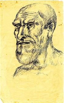 Study for a Male Head - Sheikh Mohammed Sultan