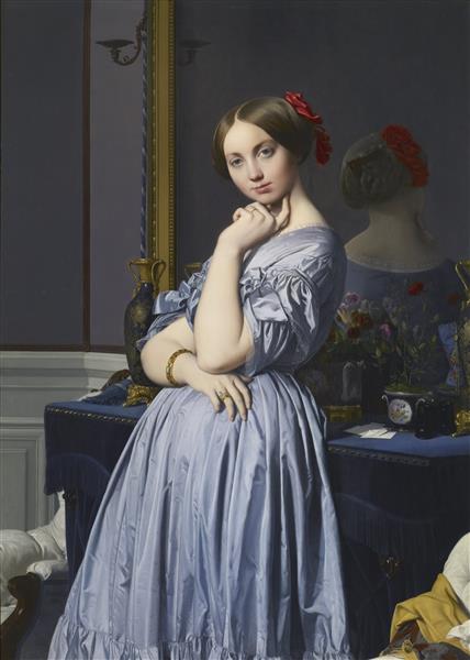 Aanvrager Bekritiseren achterstalligheid Portrait of Countess D'Haussonville, 1845 - Jean Auguste Dominique Ingres -  WikiArt.org