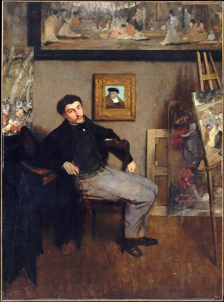 Portrait of James Tissot, 1867 - 1868 - Edgar Degas - WikiArt.org