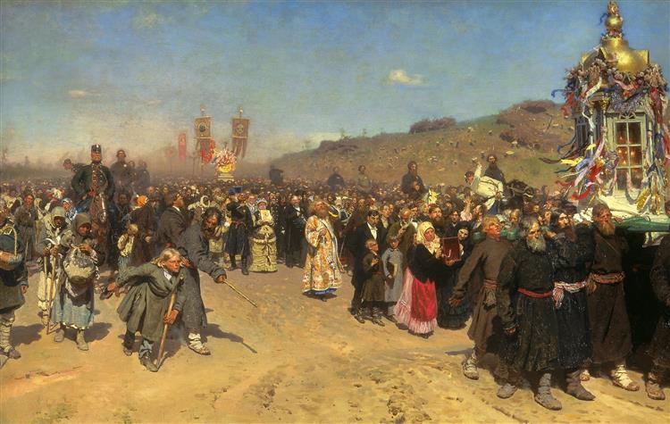 Religious Procession in Kursk, 1880 - 1883 - Ilya Repin