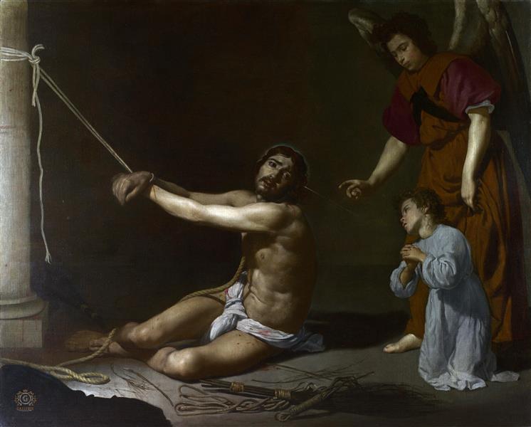 Christ After the Flagellation Contemplated by the Christian Soul, 1626 - 1628 - Дієго Веласкес
