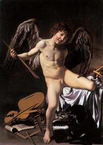 Amor als Sieger - Michelangelo Merisi da Caravaggio