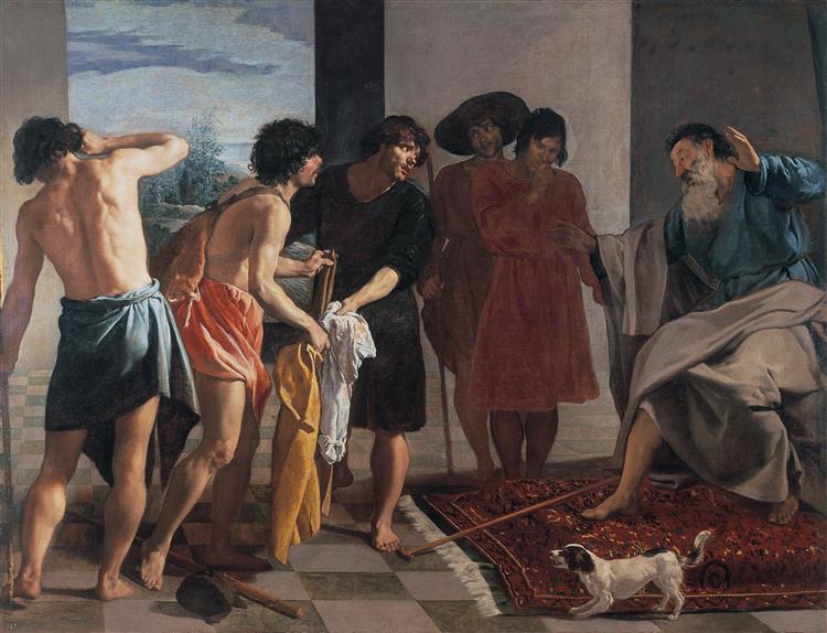 Joseph's Bloody Coat Brought to Jacob, 1630 - Diego Velazquez
