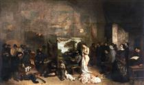 El taller del pintor - Gustave Courbet