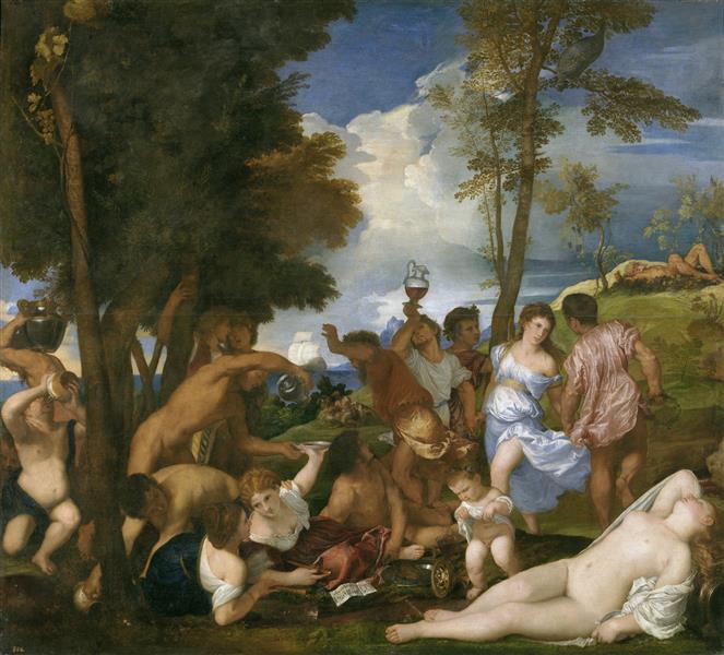 The Bacchanal of the Andrians, 1523 - 1524 - Titian