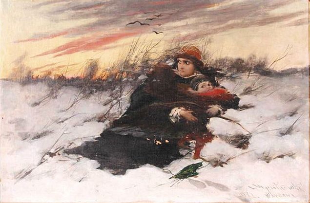 Ucieczka Maryny Mniszchówny, 1882 - Leon Wyczółkowski